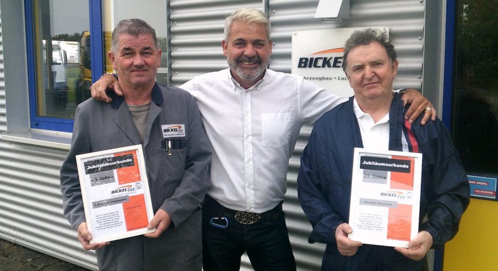 Jubilare im September 2021 bei BICKEL-TEC